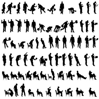 erkeklerin Silhouettes