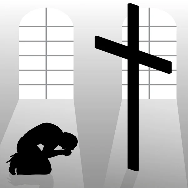 ᐈ Silueta de jesus vector de stock, vectores silueta de cristo