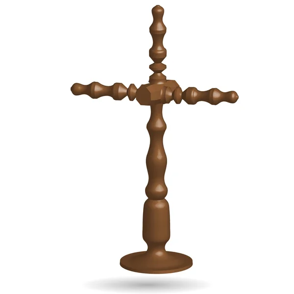 Illustrazione di una croce. — Vettoriale Stock