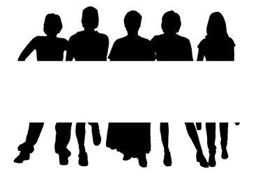 Yönetim Kurulu ile kadın silüeti