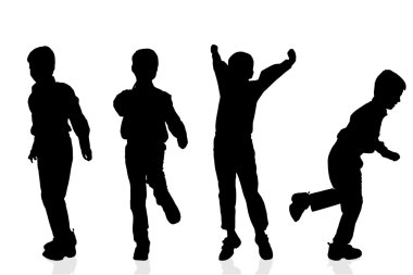 Siyah bir erkek silüeti