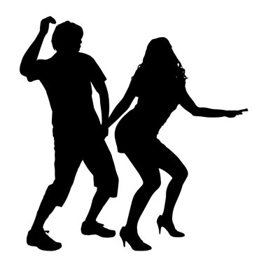 bir çift siyah siluet