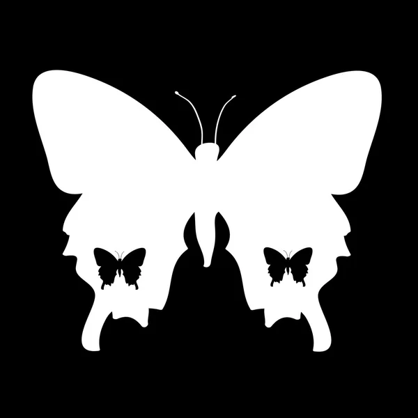 Primavera mariposa animales — Vector de stock