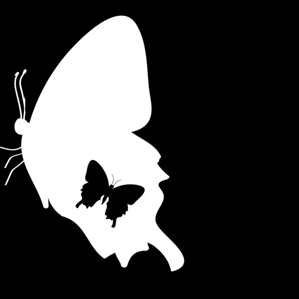 Primavera mariposa animales — Vector de stock