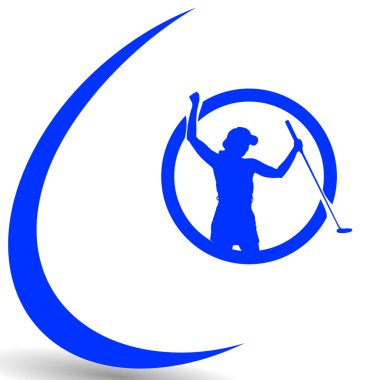 Golf logo silüeti