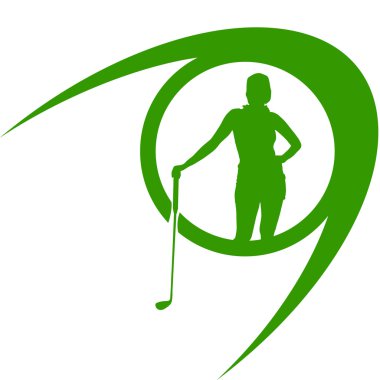 Golf logo silüeti