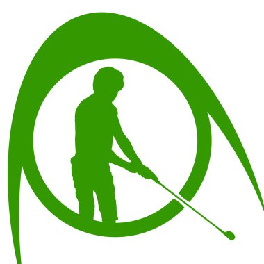 Golf logo silüeti