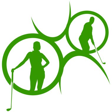 Golf logo silüeti