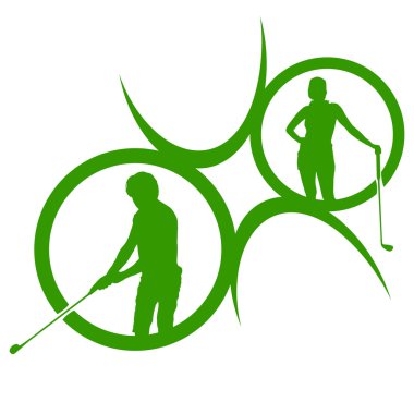 Golf logo silüeti