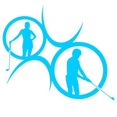 Golf logo silüeti