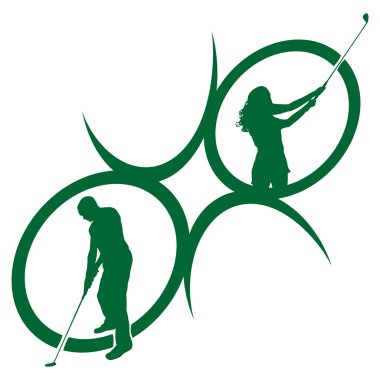 Golf logo silüeti