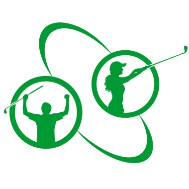 Golf logo silüeti