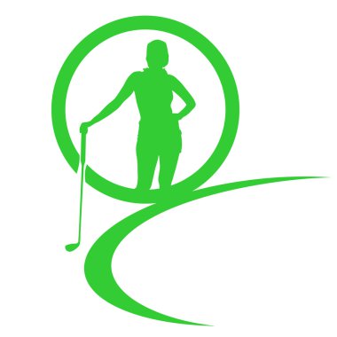 Golf logo silüeti