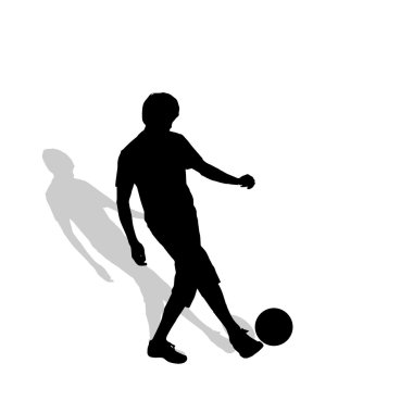 siyah bir adam silüeti.