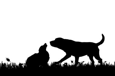 doğa köpeklerde silüeti.