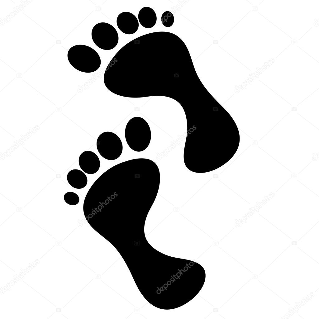 human foot - footprints