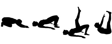 bir kadın trenler vektör .