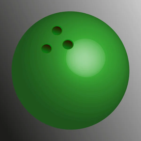 3D-s labda bowling. — Stock Vector