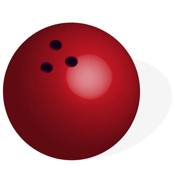 3D-bal voor bowling. — Stockvector