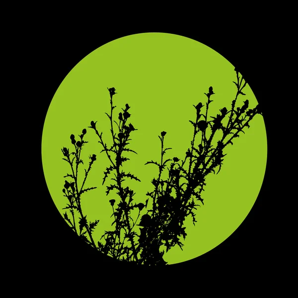 Grünes Logo mit Baum — Stockvektor