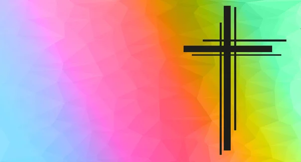 Design moderne du crucifix — Image vectorielle