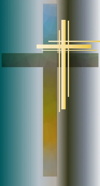십자가의 현대 디자인 — 스톡 벡터