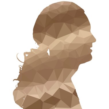 Düşük Poli adam siluet