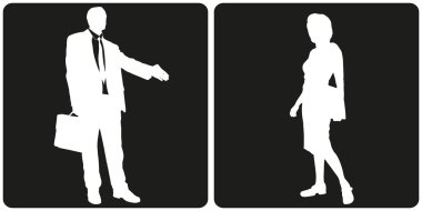 İş İnsanları Siluetleri