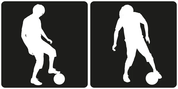 Impression d'art Silhouette Soccer Football