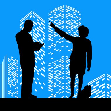 erkek ve kadın siluetleri