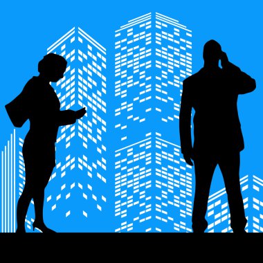 erkek ve kadın siluetleri