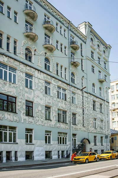 Marco Moscou Famoso Casa Com Bestas Foi Construída 1908 Pelo — Fotografia de Stock