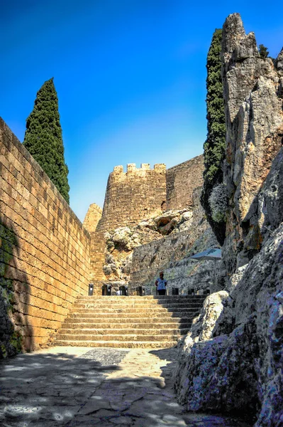 Akropolis Van Oude Stad Linda Gebouwd Eeuw Voor Christus Wordt — Stockfoto