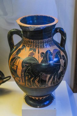 Yunanistan / Rodos 06 / 22 / 2014 Arkeoloji müzesinin tüm sergileri Rodos adasındaki bilim insanları tarafından keşfedildi    