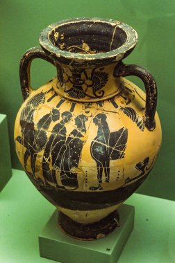 Yunanistan / Rodos 06 / 22 / 2014 Arkeoloji müzesinin tüm sergileri Rodos adasındaki bilim insanları tarafından keşfedildi    