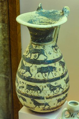 Yunanistan / Rodos 06 / 22 / 2014 Arkeoloji müzesinin tüm sergileri Rodos adasındaki bilim insanları tarafından keşfedildi    