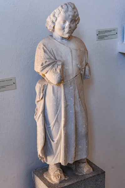 Greece Rhodes 2014 All Exhibits Archaeological Museum Were Discovered Scientists — Stock Photo, Image