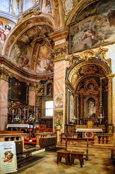 Island San Giulio Lake Lago Orta Famous Basilica Julius Frescoes — Stock Photo, Image