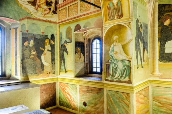 Olaszország Castiglione 2014 Régi Templom Keresztelőjét 1435 Ben Festette Masolino — Stock Fotó