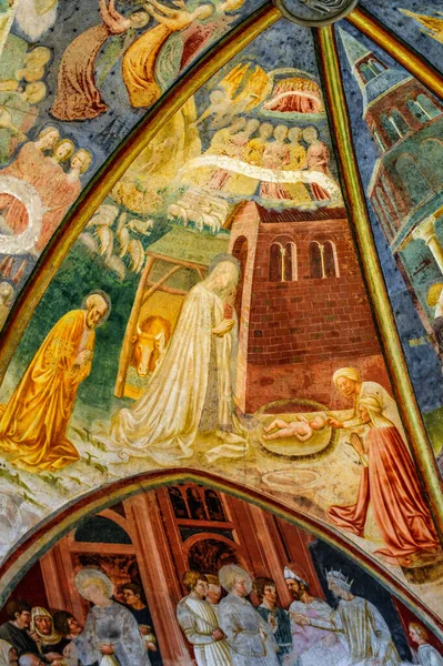 Italia Castiglione 2014 Baptisterio Antigua Iglesia Fue Pintado 1435 Por — Foto de Stock