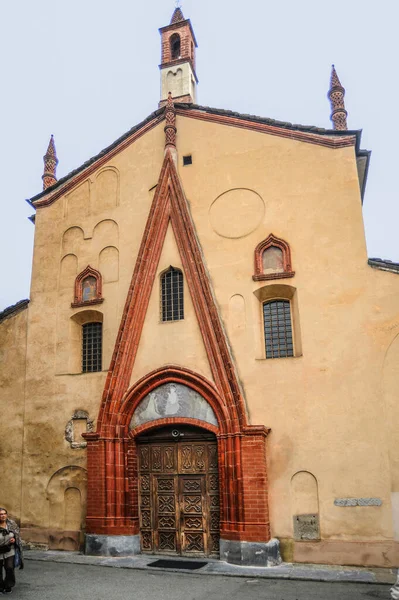 Kościół Klasztorny Sant Orso Został Zbudowany Miejscu Wczesnochrześcijańskiej Bazyliki Wieku — Zdjęcie stockowe