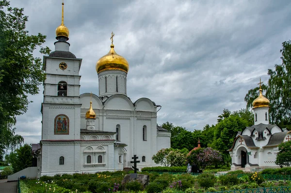 Zespół Klasztoru Borisoglebsky Dmitrowie Znany 1472 Roku Jest Unikalnym Zabytkiem — Zdjęcie stockowe