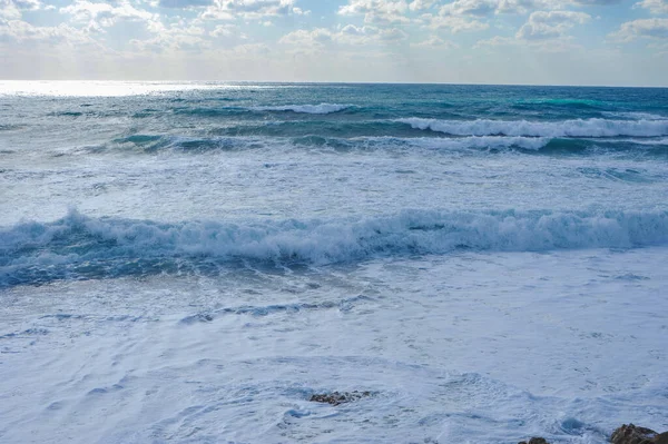 Узбережжя Мису Депрано Завдяки Своїй Геологічній Структурі Відоме Своїм Чудернацьким — стокове фото