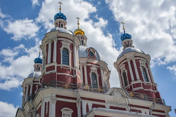 Templo Mais Majestoso Luxuoso Margem Oposta Rio Moscou Partir Kremlin — Fotografia de Stock