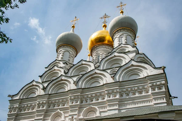Отличным Результатом Развития Средневековой Архитектуры Москве Стала Церковь Святого Николая — стоковое фото