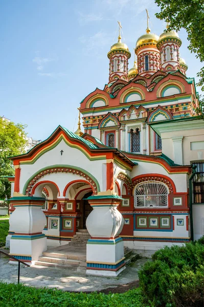 Tsar Gardener Averky Kirillov Built Nicholas Church Russian Patterned Style — Stock Photo, Image