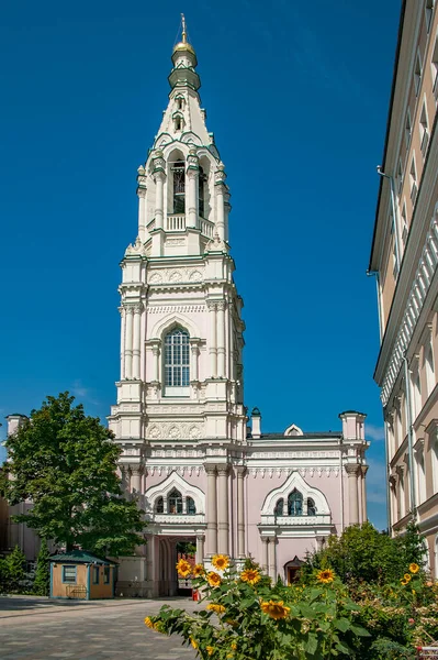 Isten Bölcsességének Kupolás Temploma Század Közepén Épült Orosz Mintás Stílusban — Stock Fotó