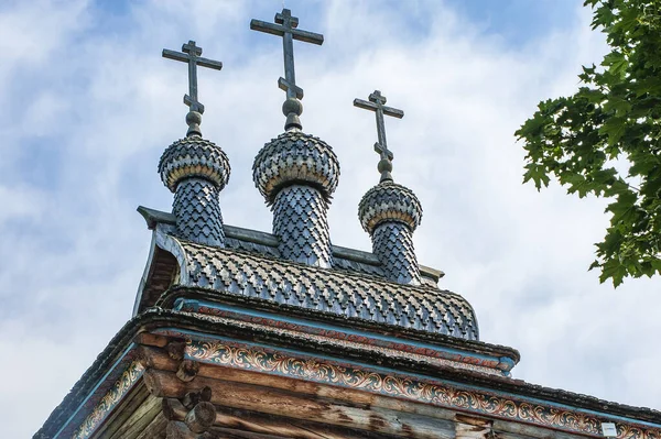 Architettura Originale Del Nord Russo Rappresentata Dalla Meravigliosa Chiesa San — Foto Stock