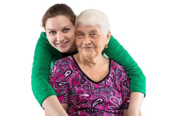 Objímání babička a vnučka — Stock fotografie