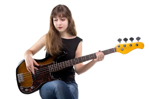 Triste adolescente che guarda in basso — Foto Stock